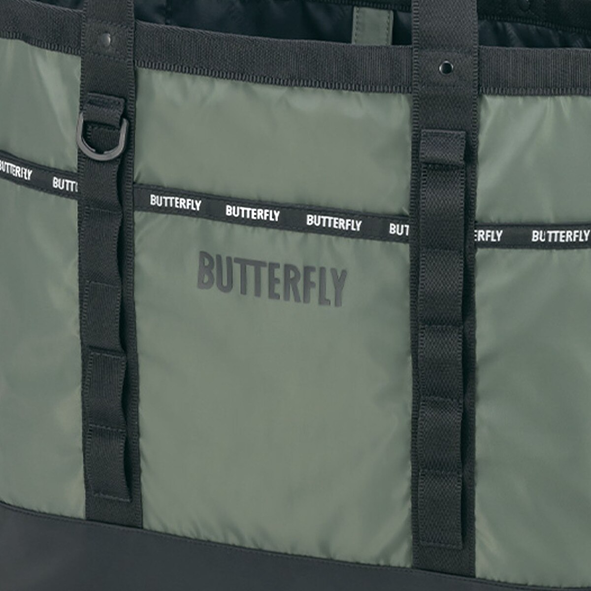 Butterfly Table Tennis Astorra Tote Bag - Olive - Close-Up
